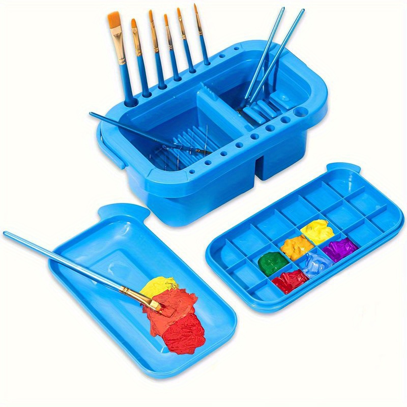 Bak Pembersih Kuas Cat 3-in-1  - Gouache Paint Set ulasan dan harga