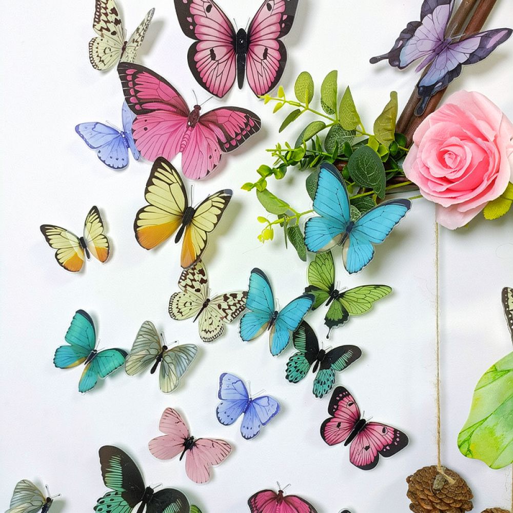 Stiker Dinding PVC Kupu-Kupu B - Art And Craft For Nursery ulasan dan harga