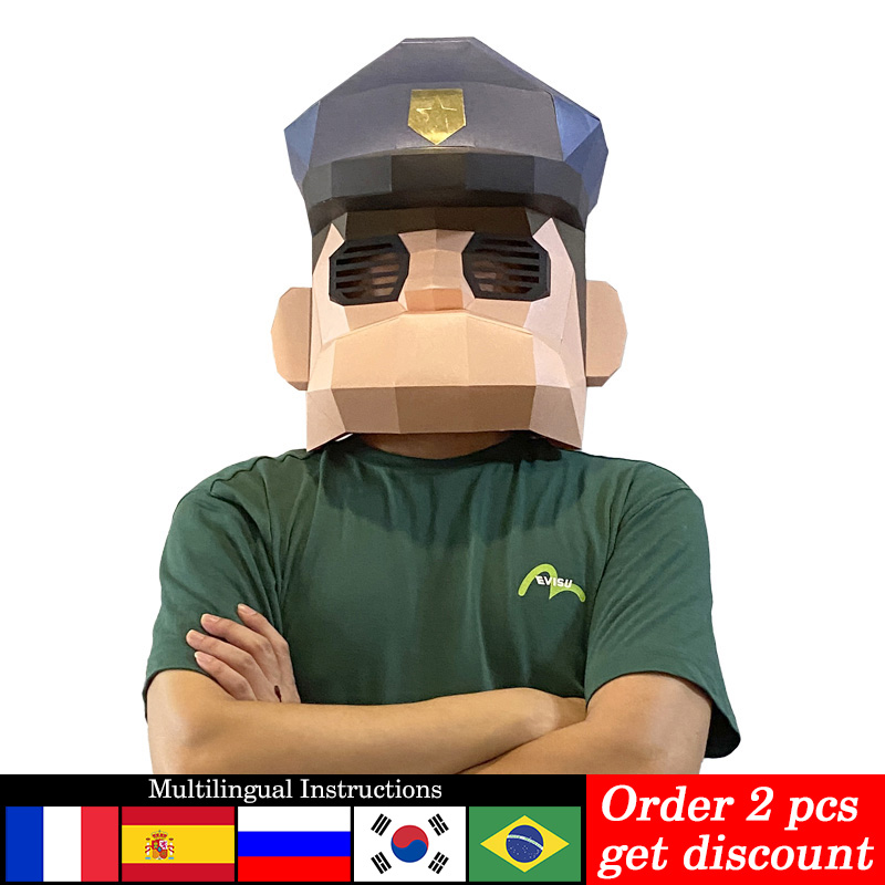 Model Kertas Topeng Polisi Kar - Art Craft Cardboard ulasan dan harga